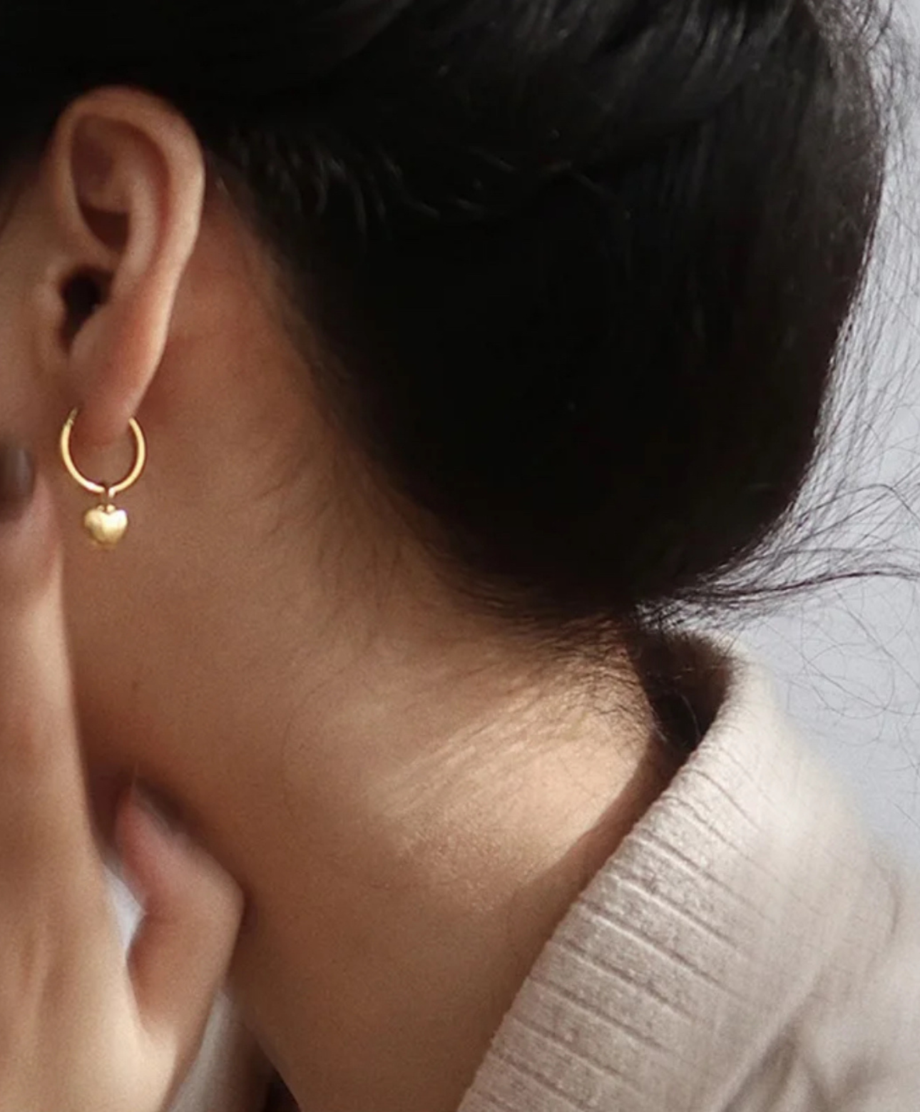 Heart Ohrring - Gold