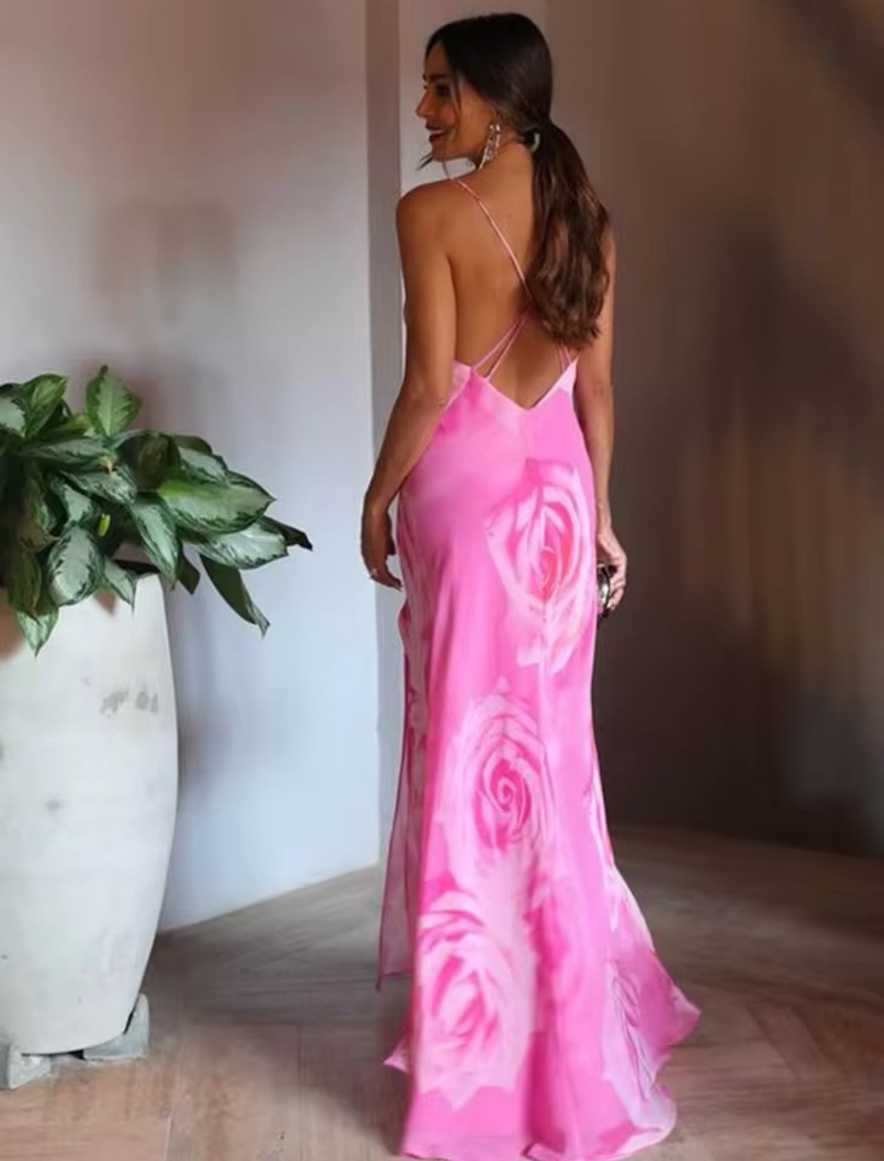 Granate Kleid - rosa