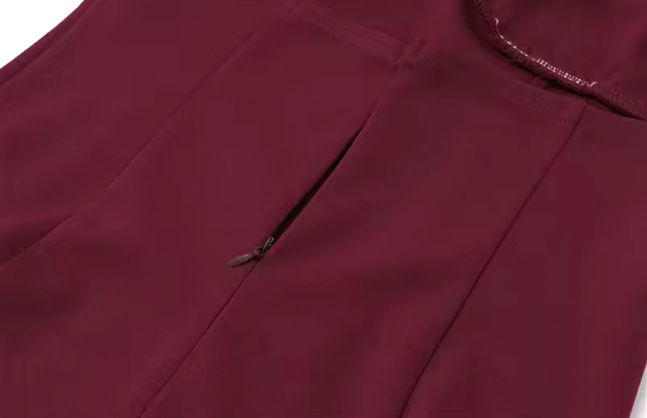 Lorelei - Bordeaux Kleid festiv