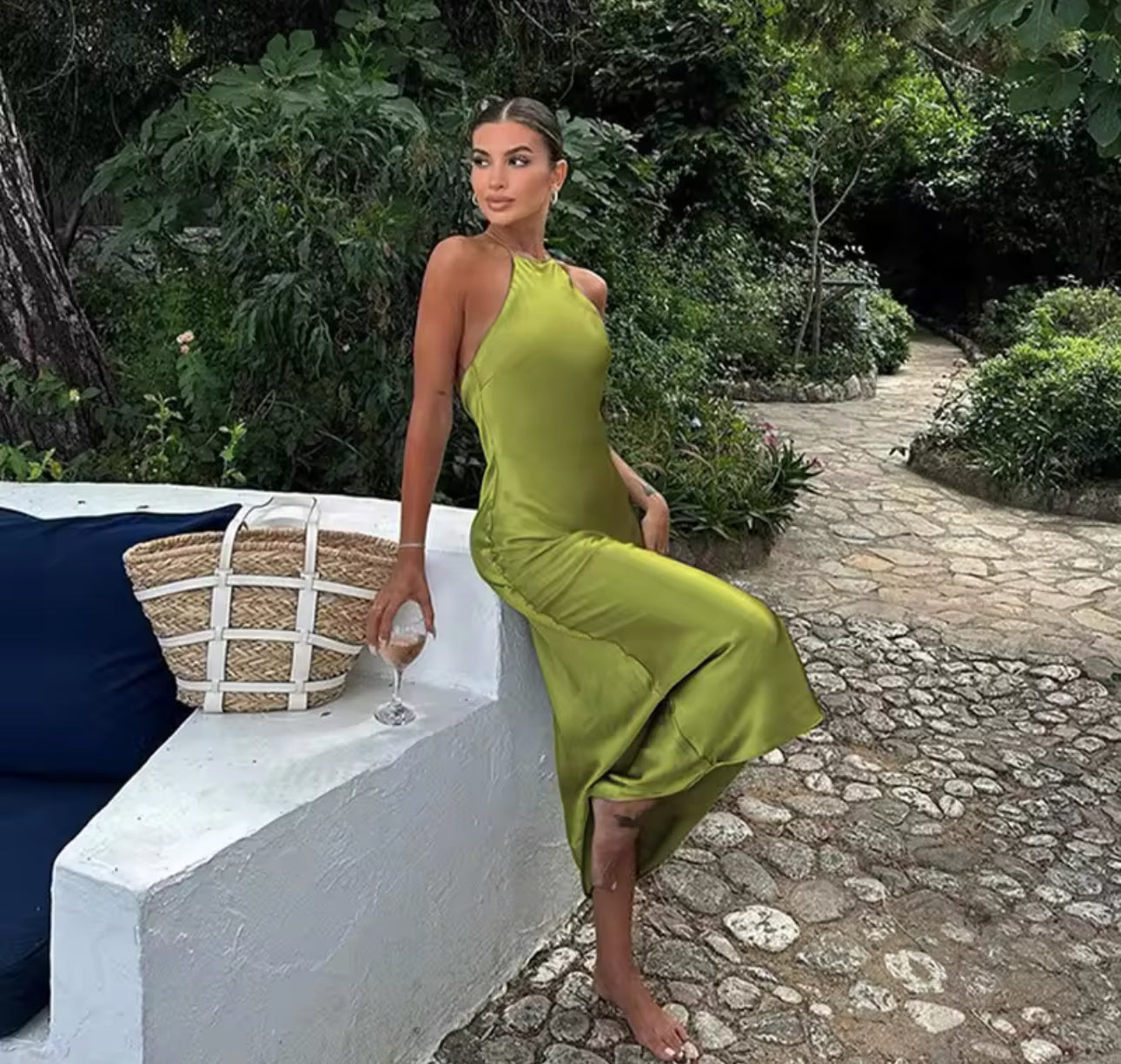 Aylin - grünes Kleid