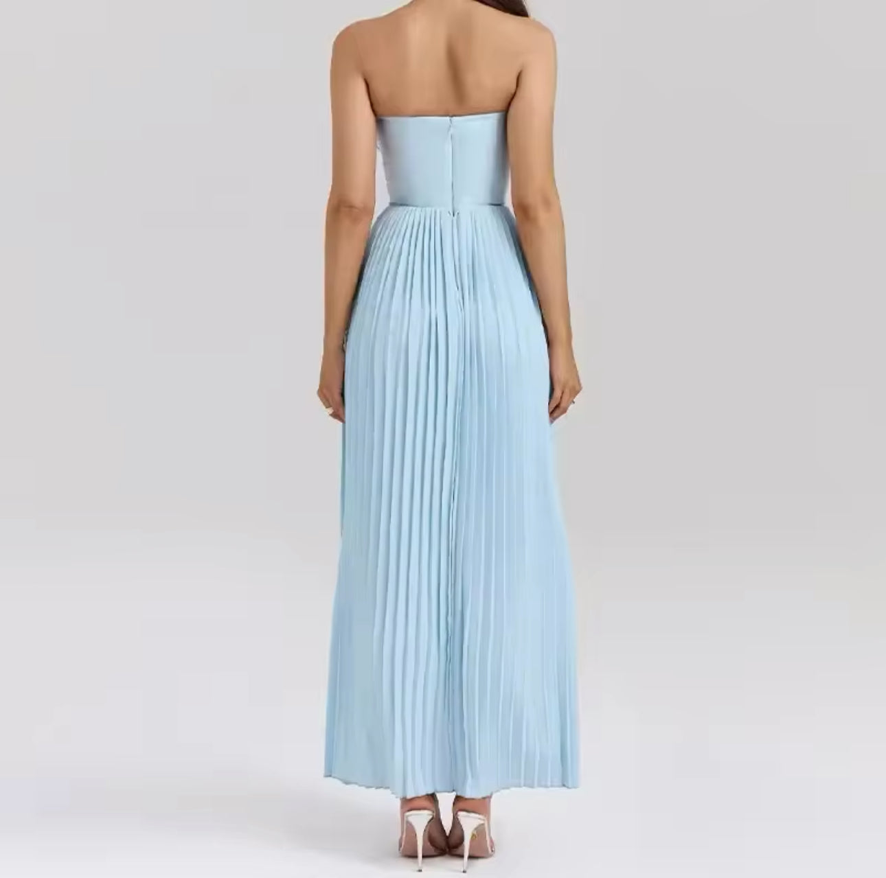 Adel - blaues Maxikleid