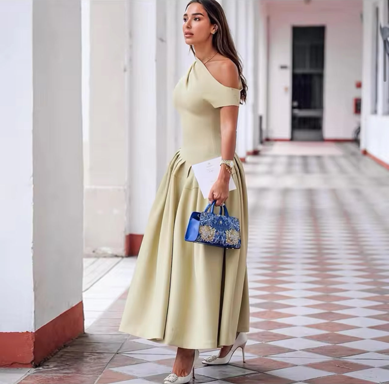 Alma - plissiertes Kleid