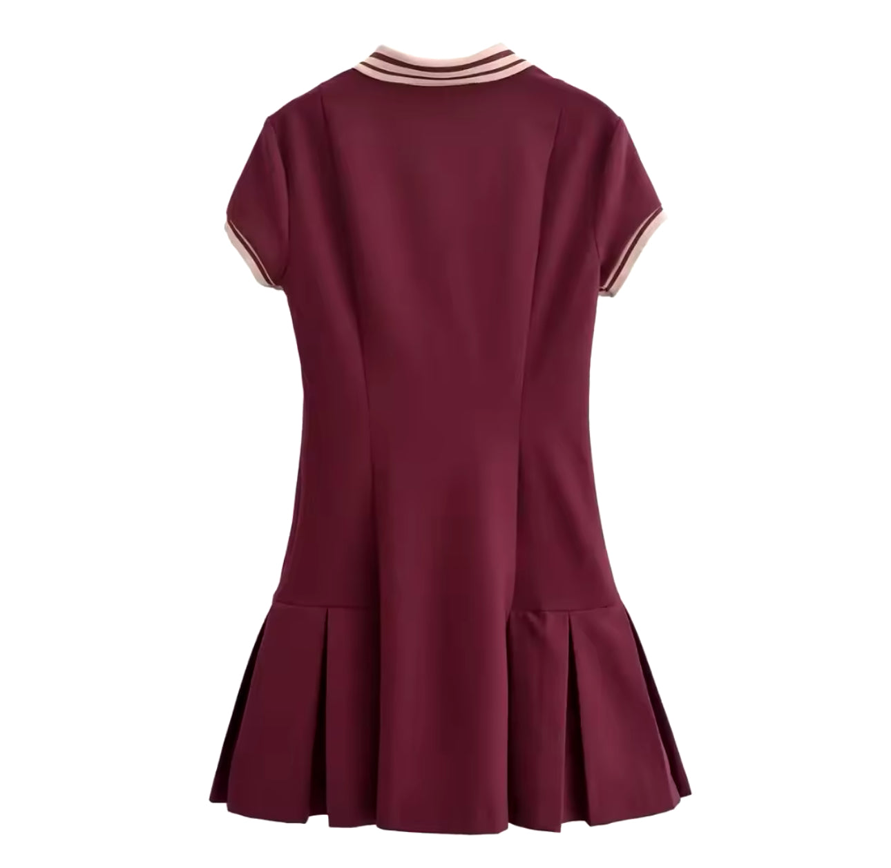 Boris - Burgunder Polokleid