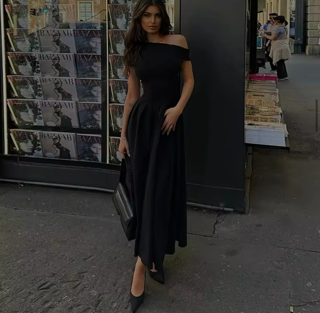 Alma - plissiertes Kleid