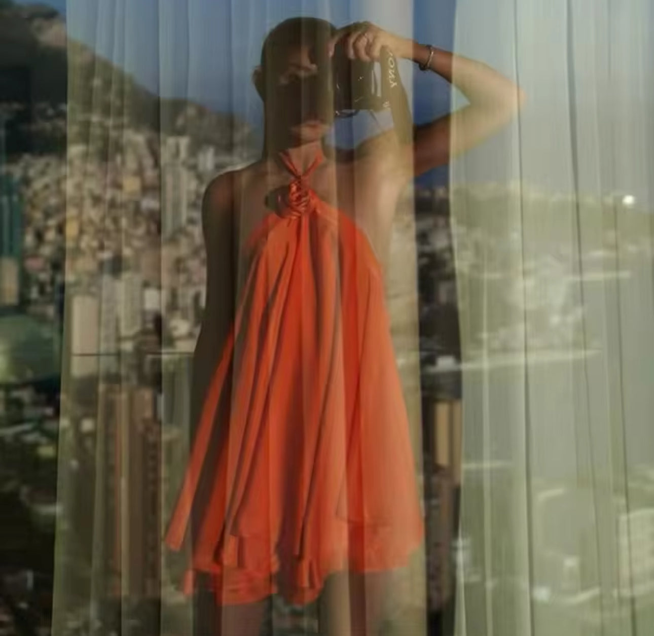 Selena - oranges Kleid
