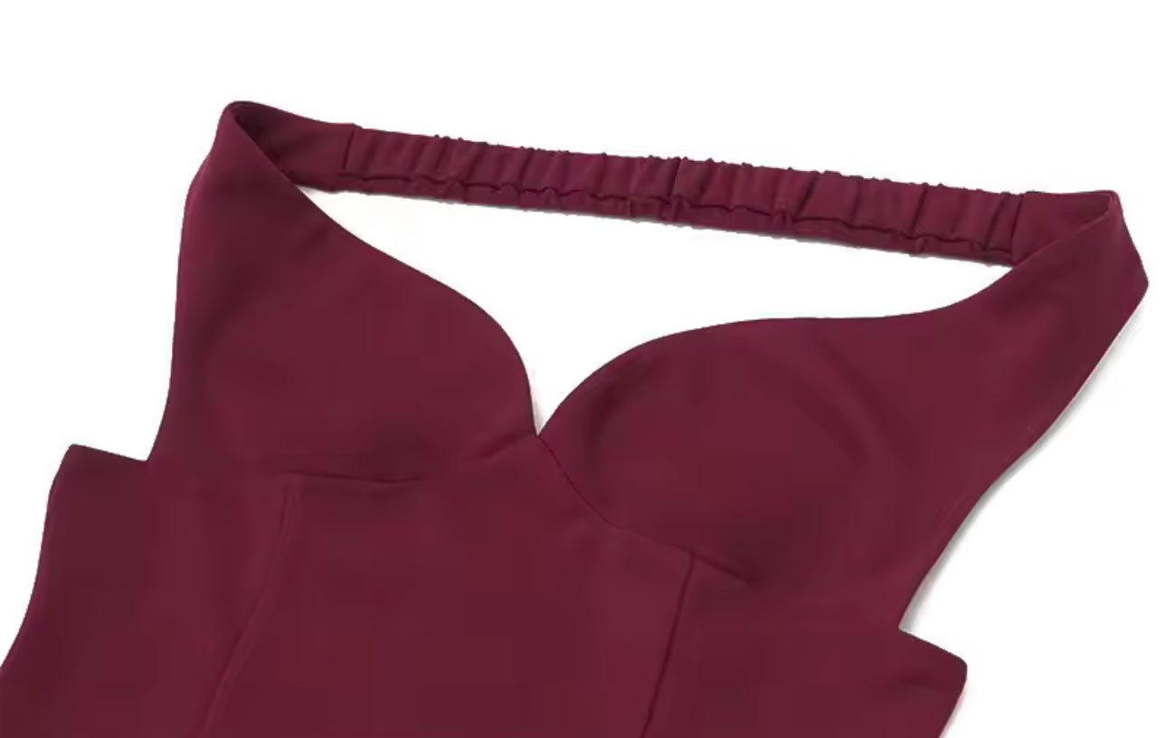 Lorelei - Bordeaux Kleid festiv