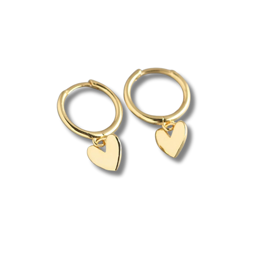 Heart Ohrring - Gold