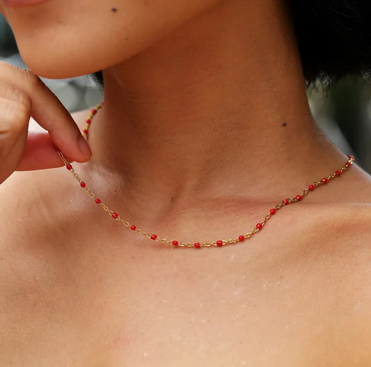Red Pearl - Kette