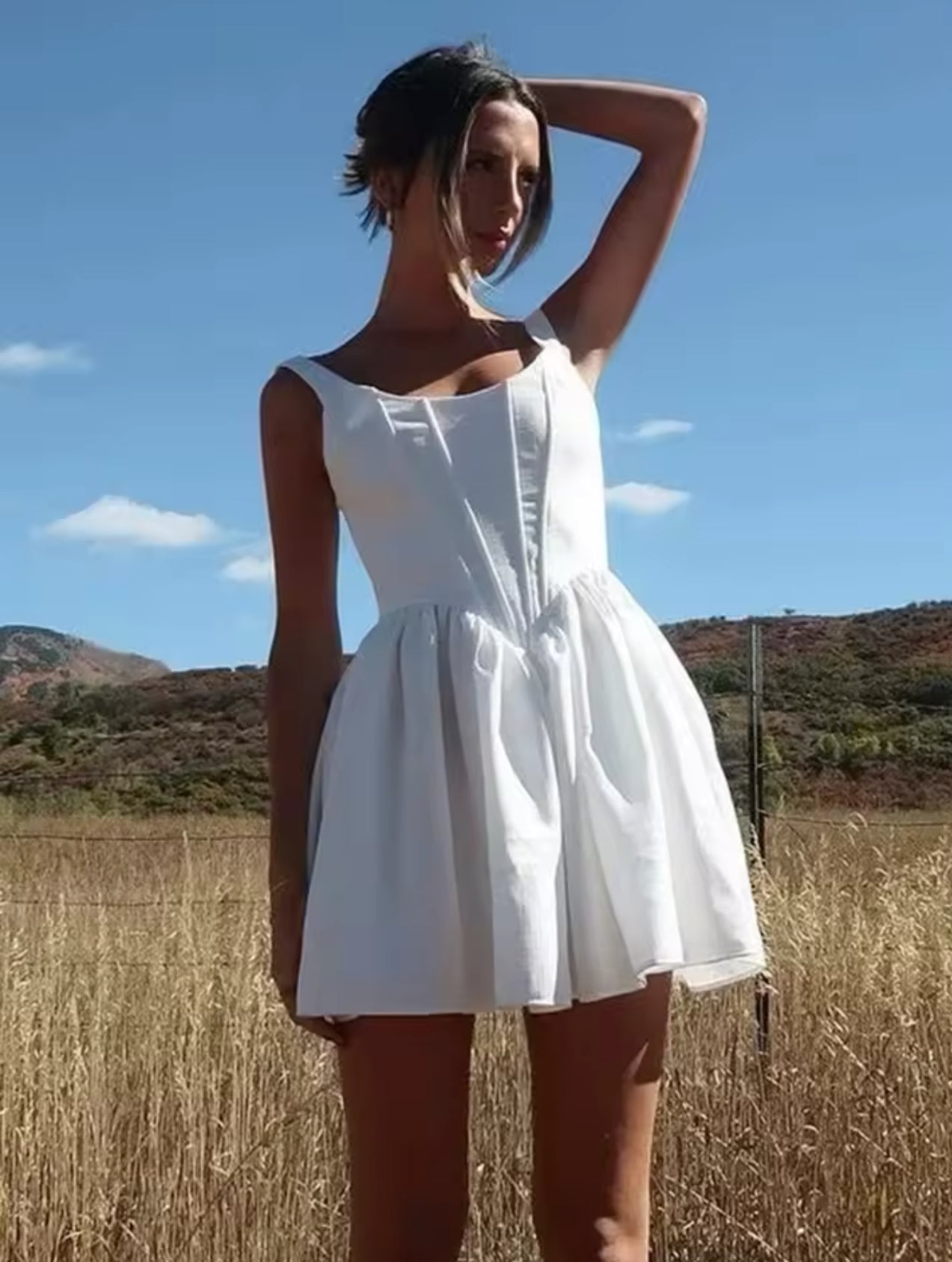 Zarah - Gerafftes Corsagenkleid